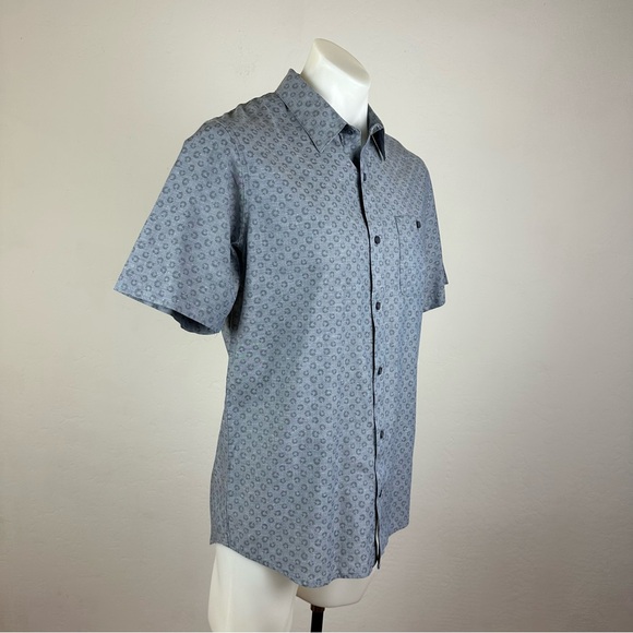 Travis Mathew Reverse-Patterned Button-Down Shirt - Picture 6 of 9